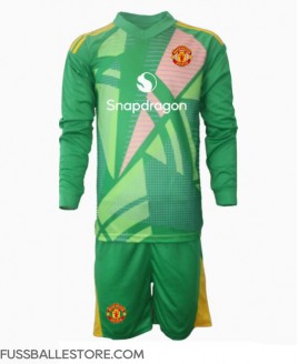 Günstige Manchester United Torwart 3rd trikot Kinder 2024-25 Langarm (+ Kurze Hosen)